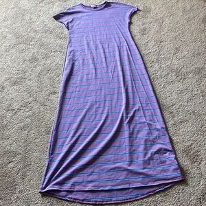 Lularoe Maxi Striped Dress SIZE S